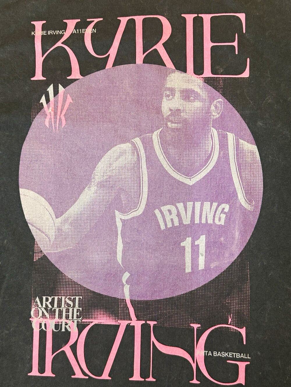 ANTA Artist on the Court Kyrie Irving Mens XL Black Graphic Tee Crew Neck